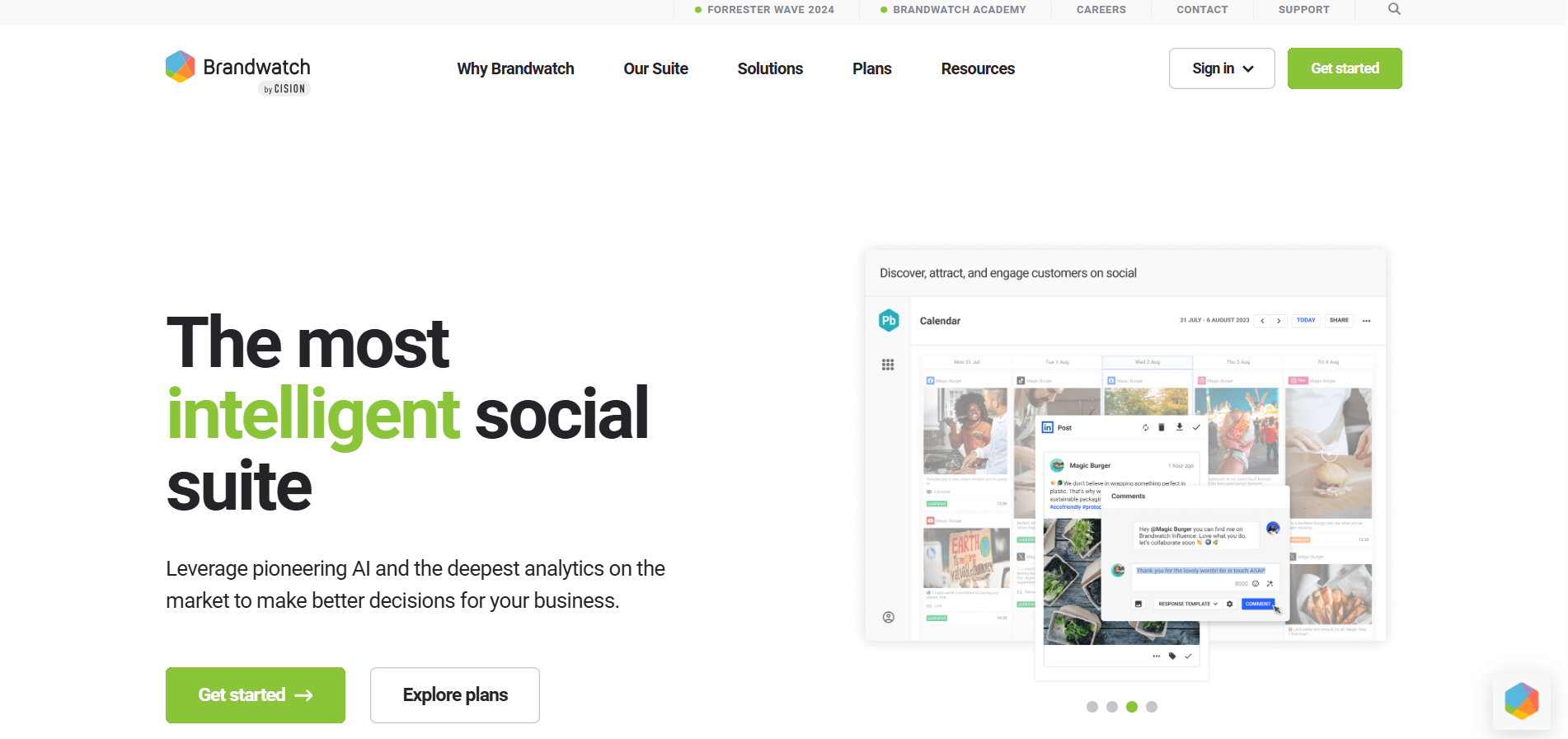 Brandwatch brand intelligence and AI search monitoring platform