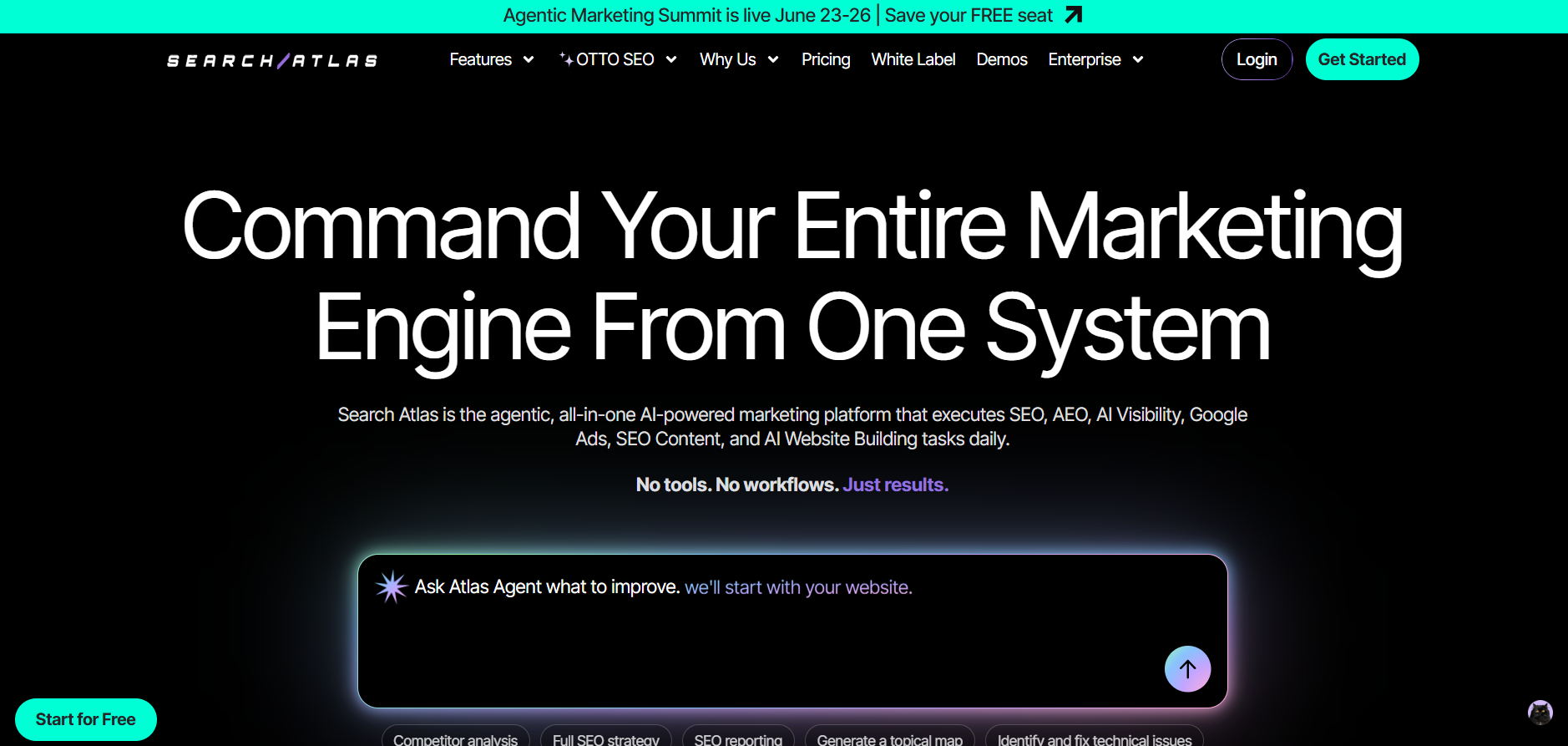 Search Atlas SEO platform features for programmatic content