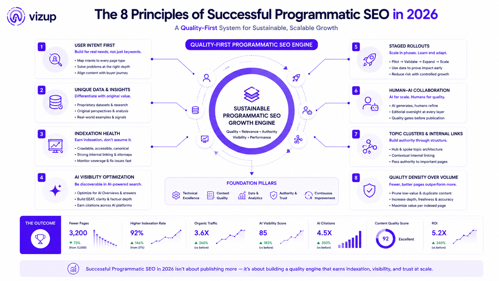 Programmatic SEO checklist 2026 with eight key principles for safe scaling