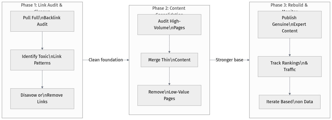 Google spam update recovery roadmap for marketers