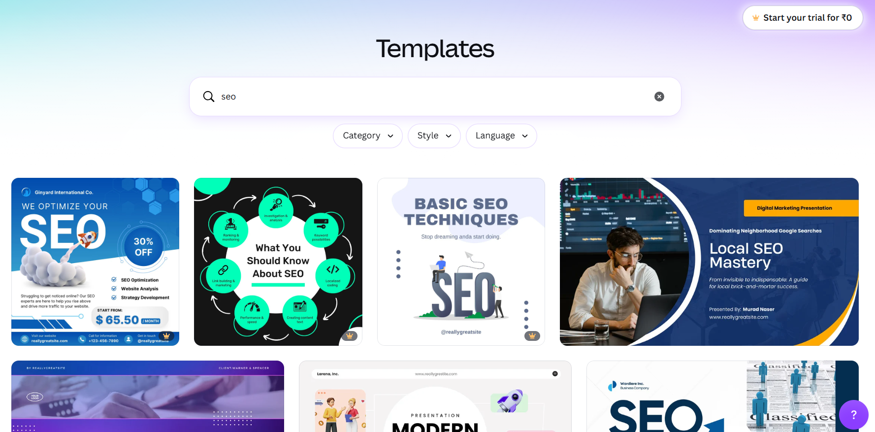 Zapier homepage with automation and integration content examples
