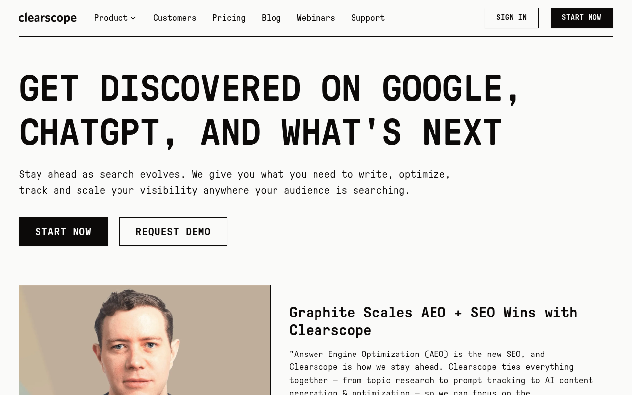 Clearscope premium content optimization tool