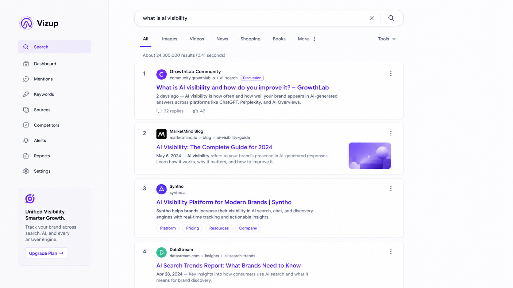 A SERP showing diversified results with a Reddit thread ranking in the top 3 for a competitive keyword.