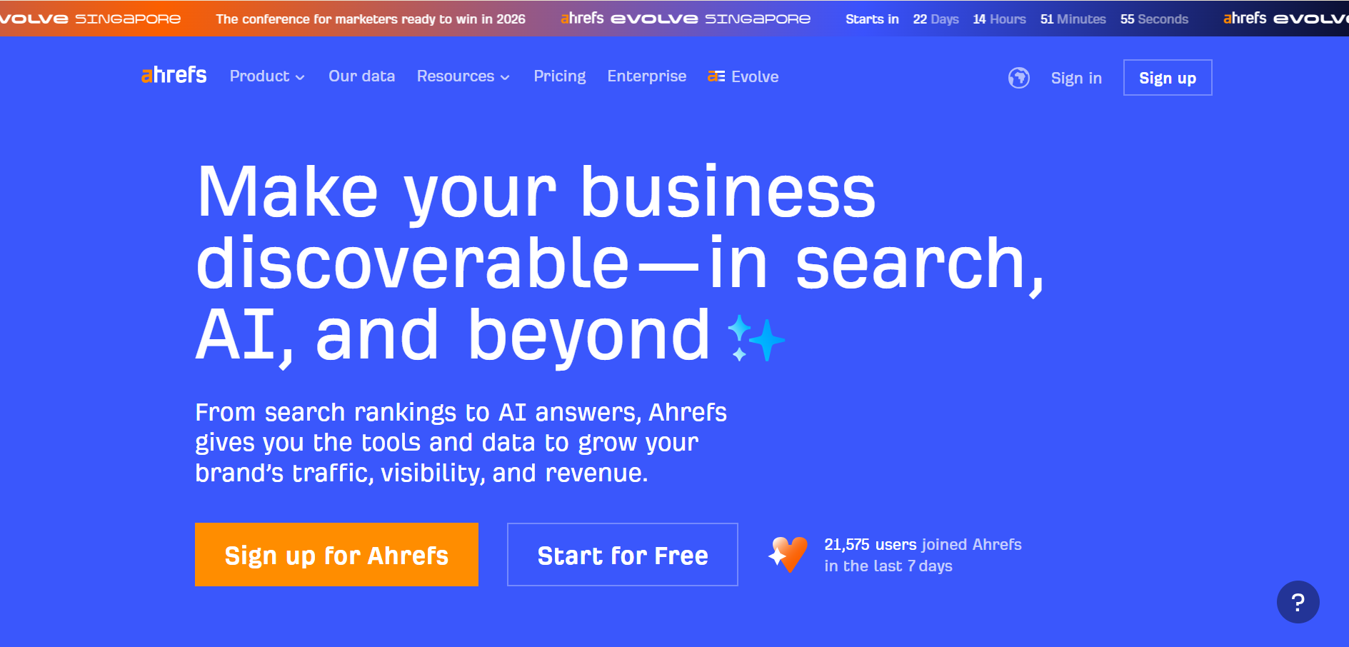 Ahrefs SEO Toolbar for quick on-page desktop vs mobile SEO checks.