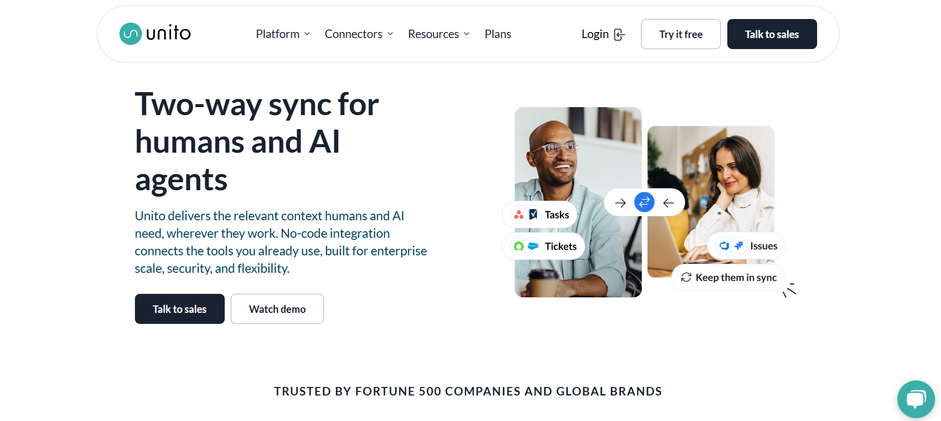 Unito two-way CRM integration tools for cross-platform sync