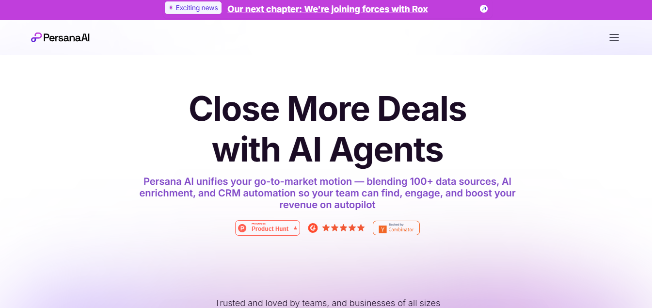 Persana AI enrichment and sales automation platform