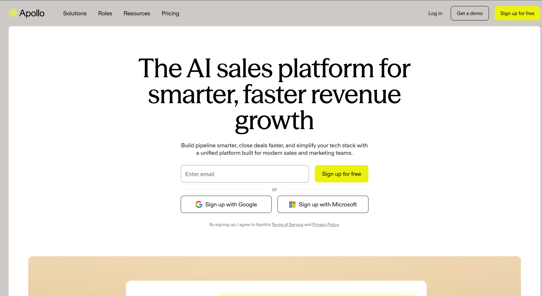 Apollo.io B2B sales intelligence and prospecting platform