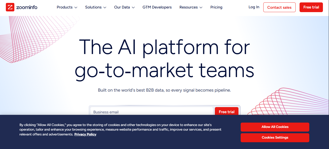 ZoomInfo enterprise sales intelligence platform