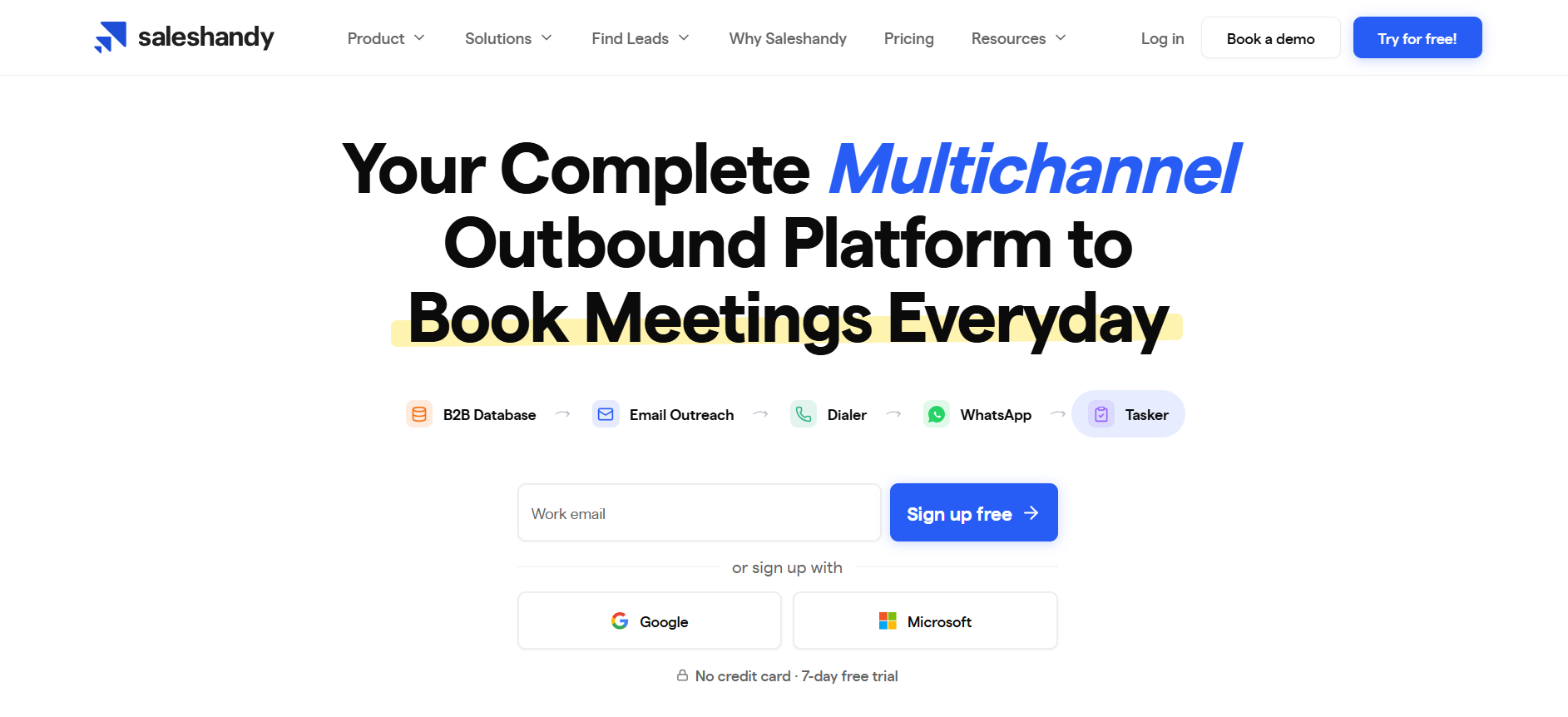 Saleshandy cold email sequencing and sending platform for outbound teams