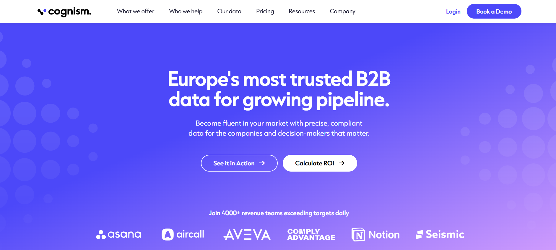 Cognism B2B data platform for direct dials and GDPR-compliant prospecting