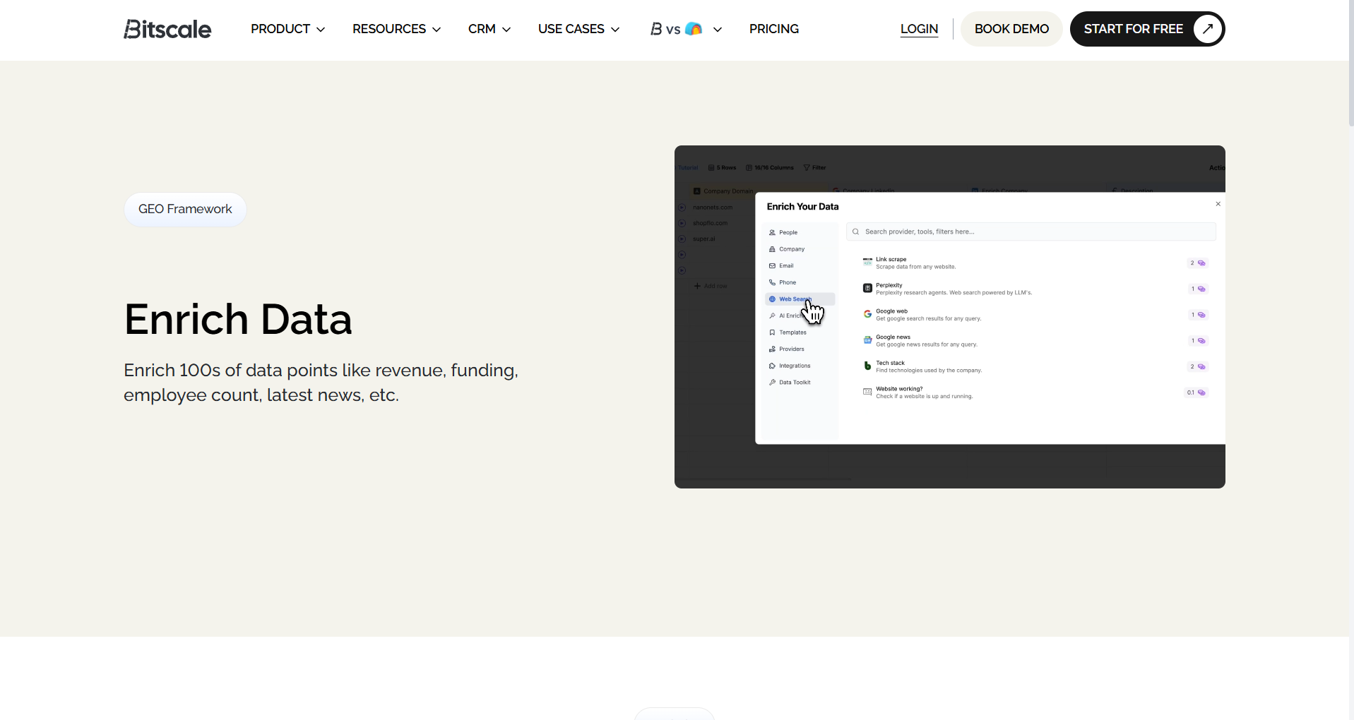 Screenshot of Bitscale's user-friendly workflow automation interface.