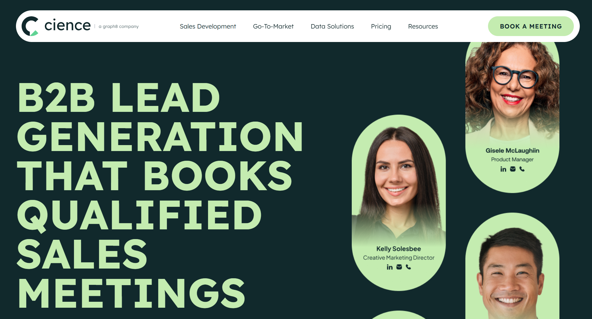 CIENCE managed outbound sales development agency homepage